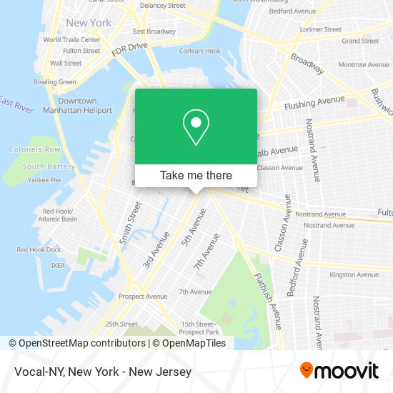Vocal-NY map