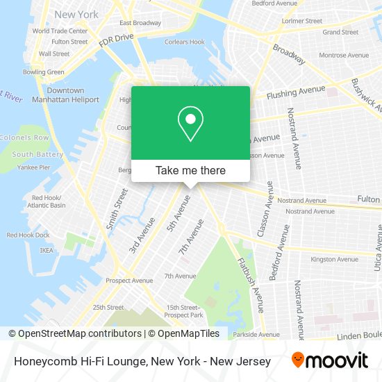 Honeycomb Hi-Fi Lounge map