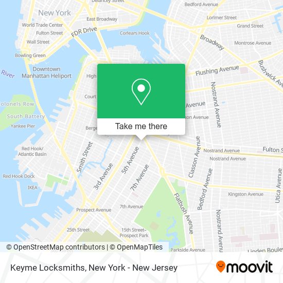 Keyme Locksmiths map