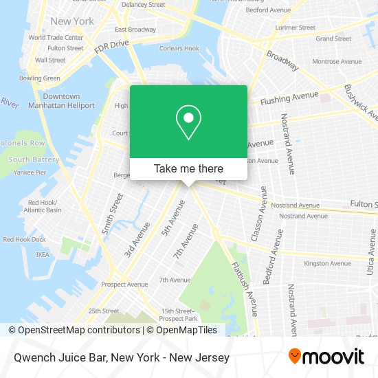 Qwench Juice Bar map