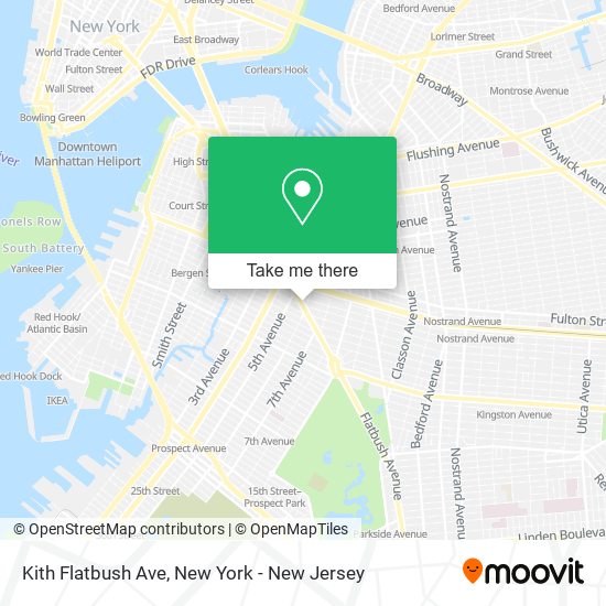 Mapa de Kith Flatbush Ave