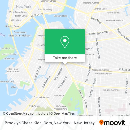 Mapa de Brooklyn Chess Kids. Com