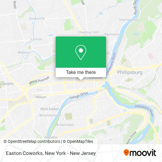 Easton Coworks map