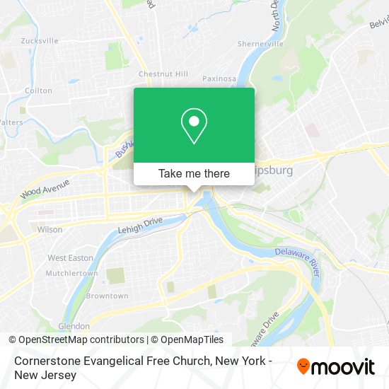 Mapa de Cornerstone Evangelical Free Church