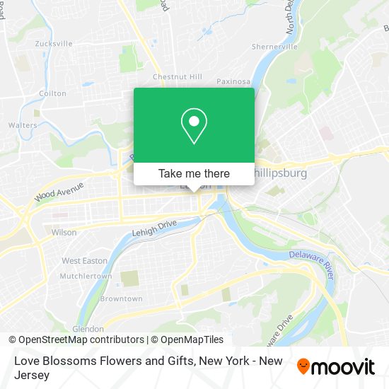 Love Blossoms Flowers and Gifts map