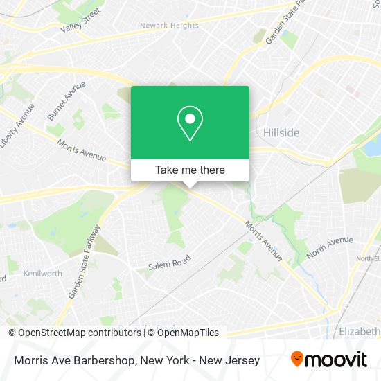 Morris Ave Barbershop map
