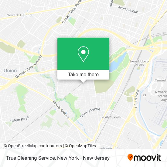 True Cleaning Service map