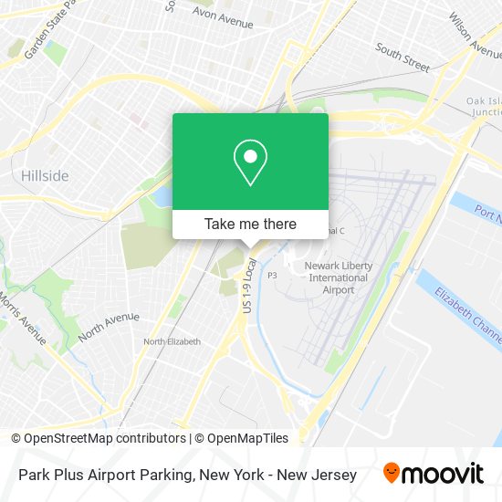 Mapa de Park Plus Airport Parking