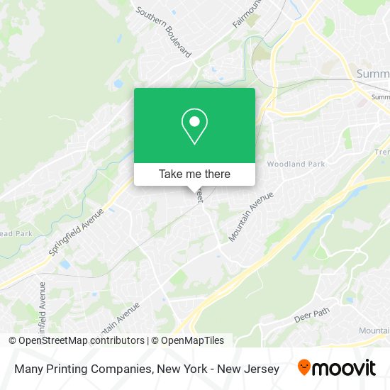 Many Printing Companies map