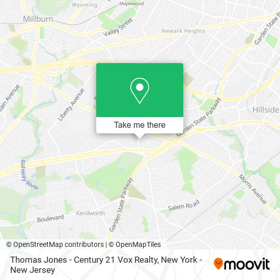 Mapa de Thomas Jones - Century 21 Vox Realty