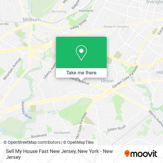 Sell My House Fast New Jersey map