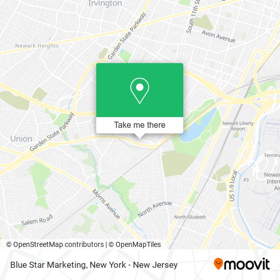 Mapa de Blue Star Marketing