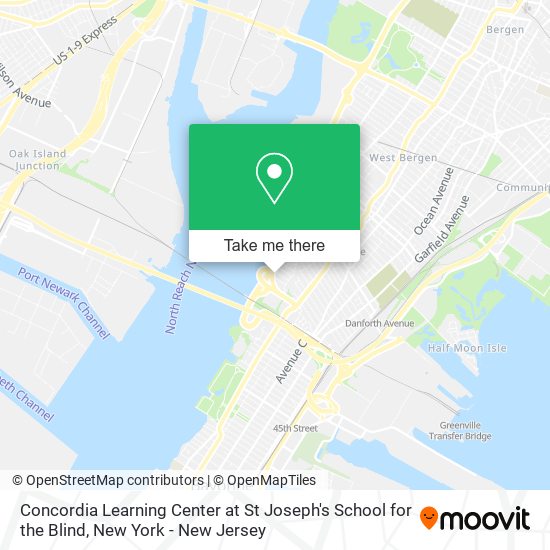 Concordia Learning Center at St Joseph's School for the Blind map