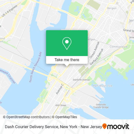 Dash Courier Delivery Service map
