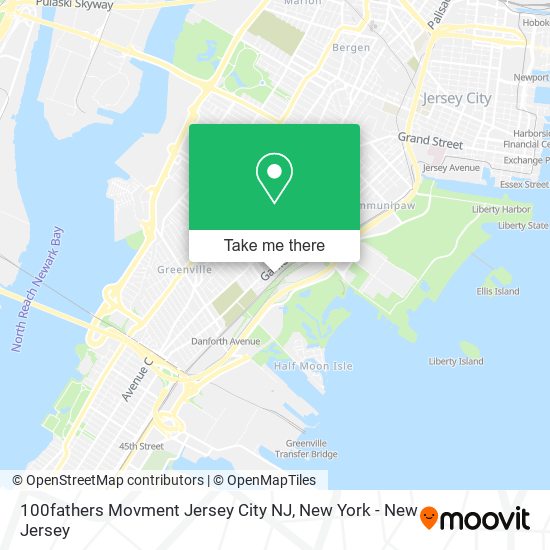 100fathers Movment Jersey City NJ map