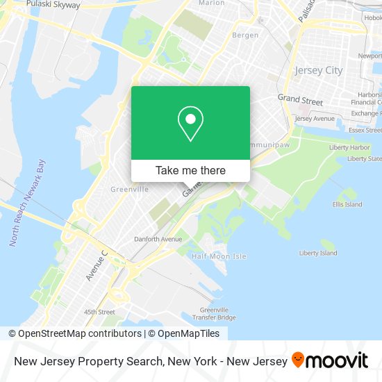 New Jersey Property Search map