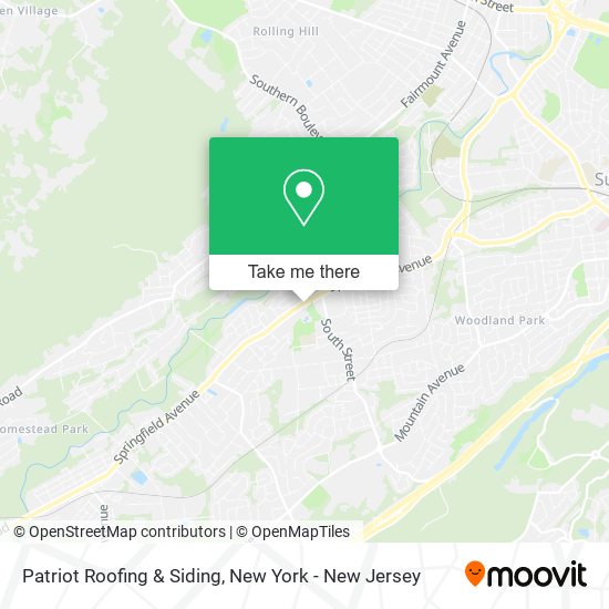 Patriot Roofing & Siding map