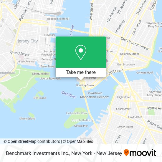 Benchmark Investments Inc. map