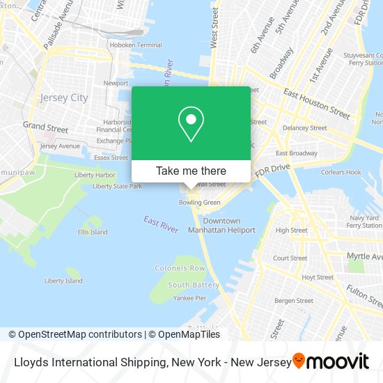 Lloyds International Shipping map