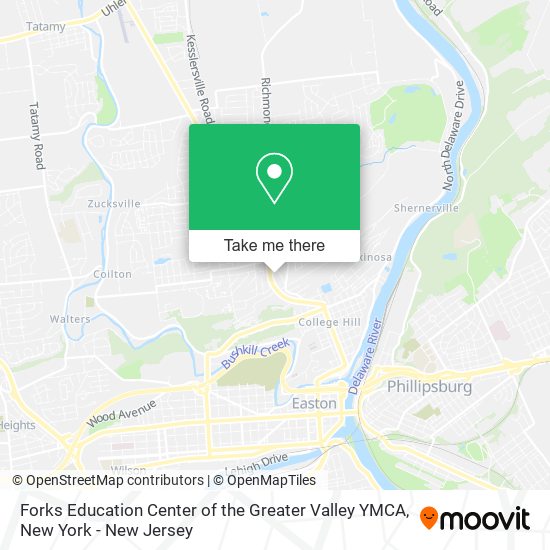 Forks Education Center of the Greater Valley YMCA map