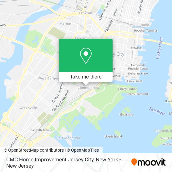 Mapa de CMC Home Improvement Jersey City