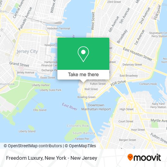 Freedom Luxury map