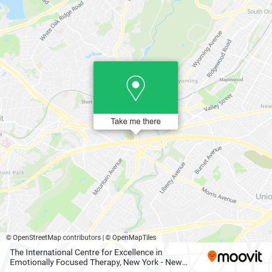 The International Centre for Excellence in Emotionally Focused Therapy map
