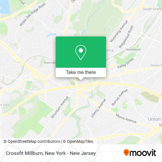 Crossfit Millburn map