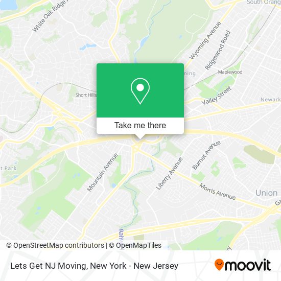 Lets Get NJ Moving map