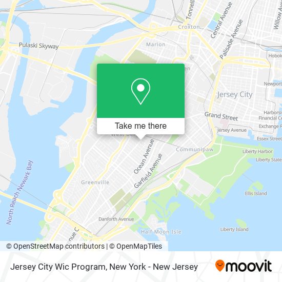 Mapa de Jersey City Wic Program