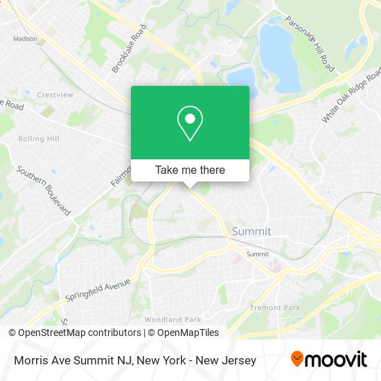 Mapa de Morris Ave Summit NJ