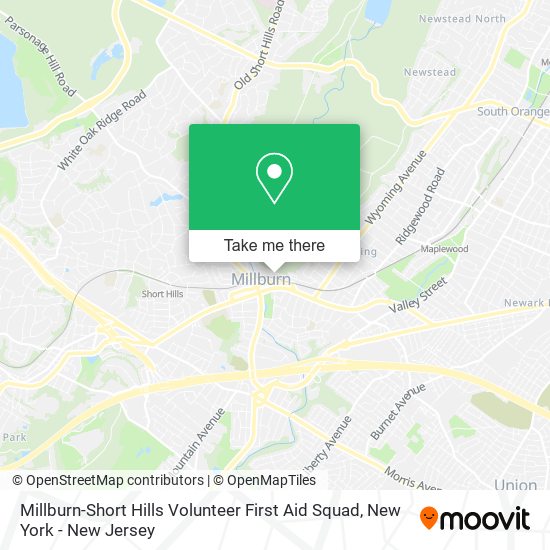 Millburn-Short Hills Volunteer First Aid Squad map