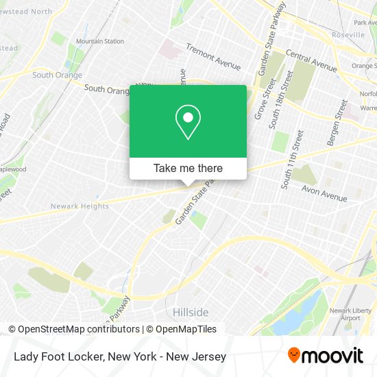 Lady Foot Locker map