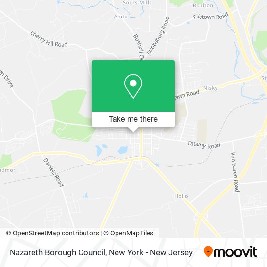 Nazareth Borough Council map