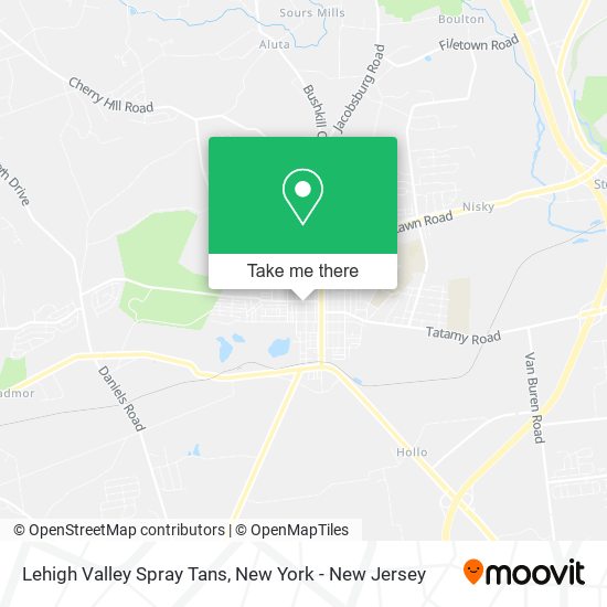 Mapa de Lehigh Valley Spray Tans