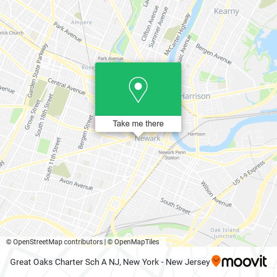 Mapa de Great Oaks Charter Sch A NJ