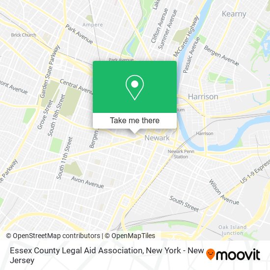 Essex County Legal Aid Association map