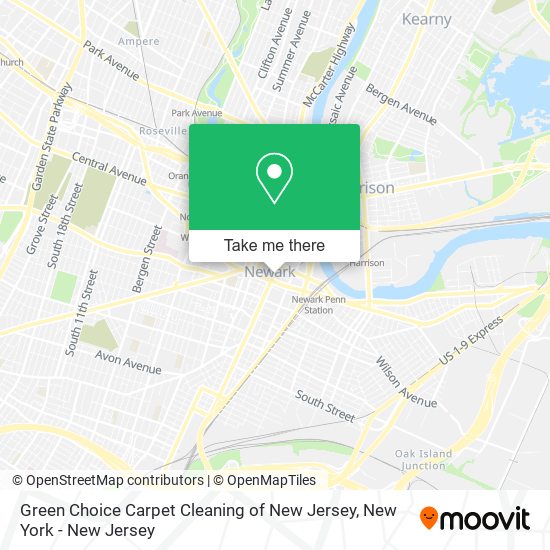 Green Choice Carpet Cleaning of New Jersey map