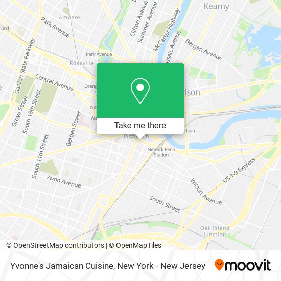 Mapa de Yvonne's Jamaican Cuisine