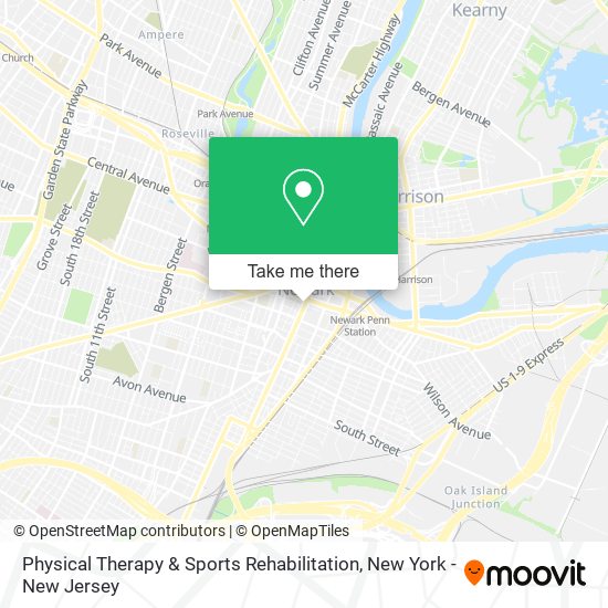 Physical Therapy & Sports Rehabilitation map