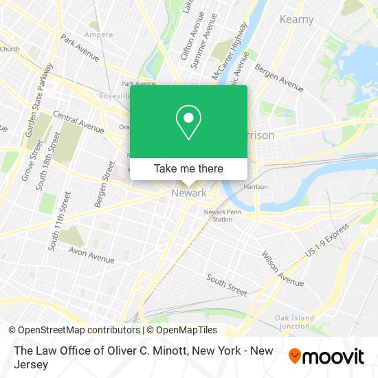Mapa de The Law Office of Oliver C. Minott
