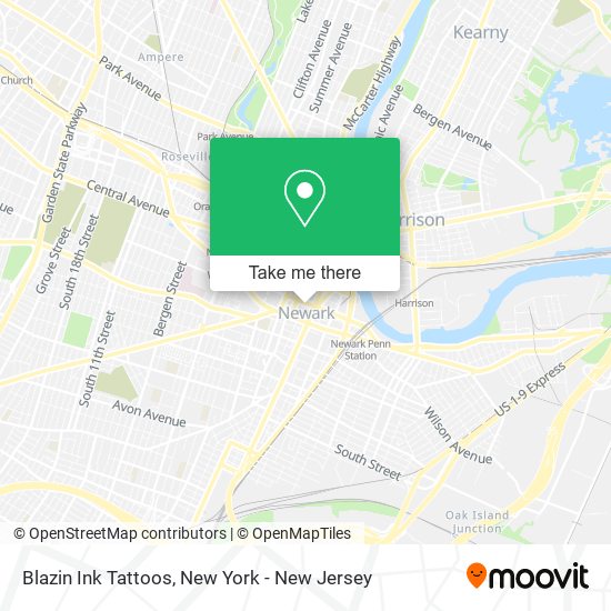 Blazin Ink Tattoos map