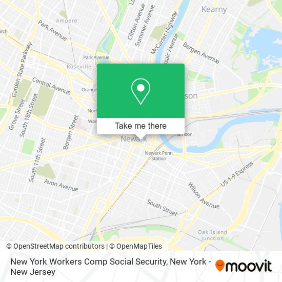 Mapa de New York Workers Comp Social Security