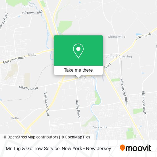 Mr Tug & Go Tow Service map