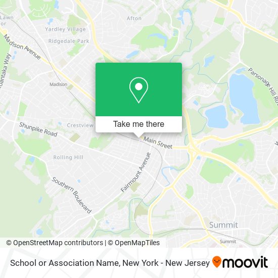 School or Association Name map