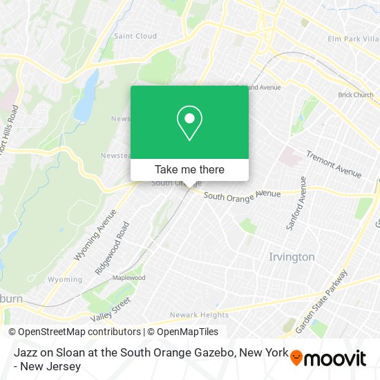 Mapa de Jazz on Sloan at the South Orange Gazebo