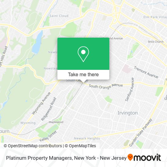 Platinum Property Managers map