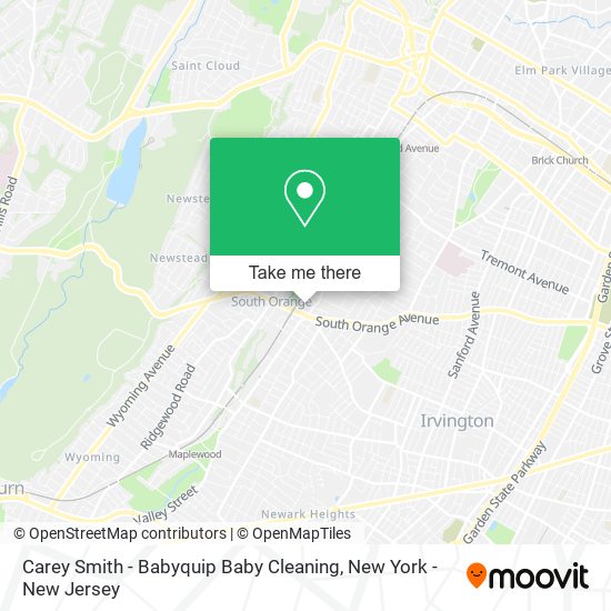 Carey Smith - Babyquip Baby Cleaning map