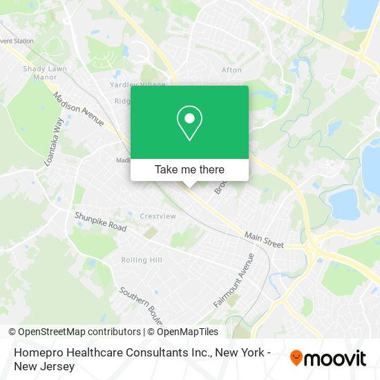Homepro Healthcare Consultants Inc. map