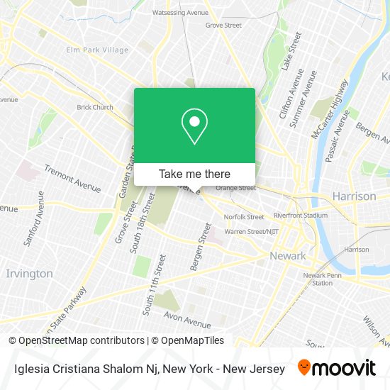 Mapa de Iglesia Cristiana Shalom Nj